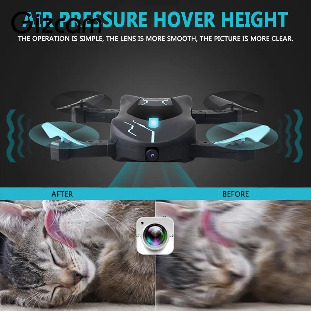 

Intelligent UAV Aircraft Drone Quadcopter 0.3 MP 6 Axis Gyro FPV Flying One Key Take Off 360degree Rolling XT-3