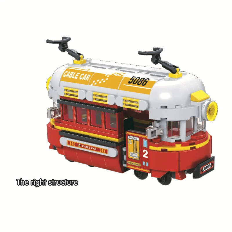 Winner NEW 5086 City Series Retro Steam Train Orbital Building Blocks Sets Bricks Classic Figures Model Kids Toys For Children