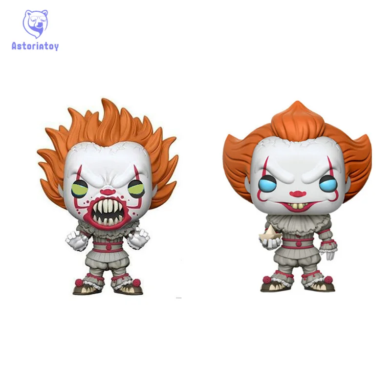 

NEW 10cm Stephen King's It Pennywise action figure big Bobble Head Q Edition no box for Car Decoration