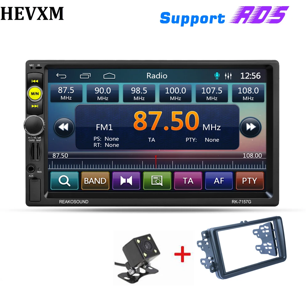 

HEVXM Double Din Window Car DVD Player GPS Navigation FM Rds Radio Universal Car Stereo 1080P Vedio Mirror Link Audio Car Radio