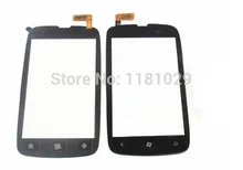 5pcs/lot Hot Sell BLACK Original New Touch Screen Glass lens parts LCD FOR NOKIA Lumia N610 610 replacement Free shipping
