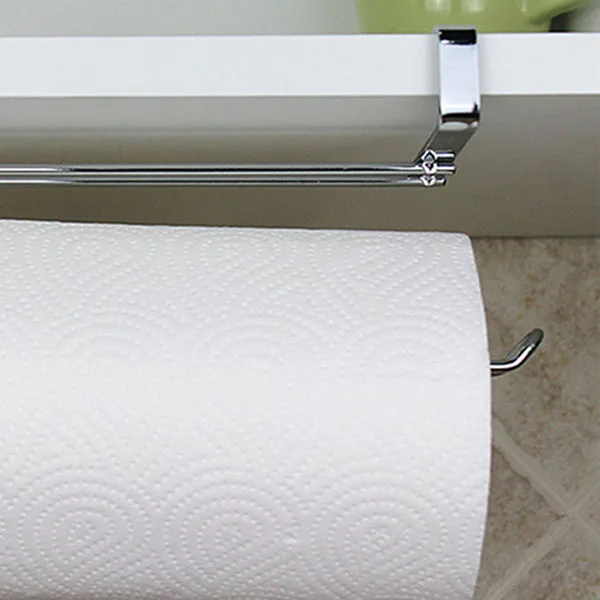 Кухонный держатель для бумаги вешалка рулон ткани вешалка для полотенец Ванная комната Туалет Раковина висячий Органайзер на дверь крюк для хранения, держатель