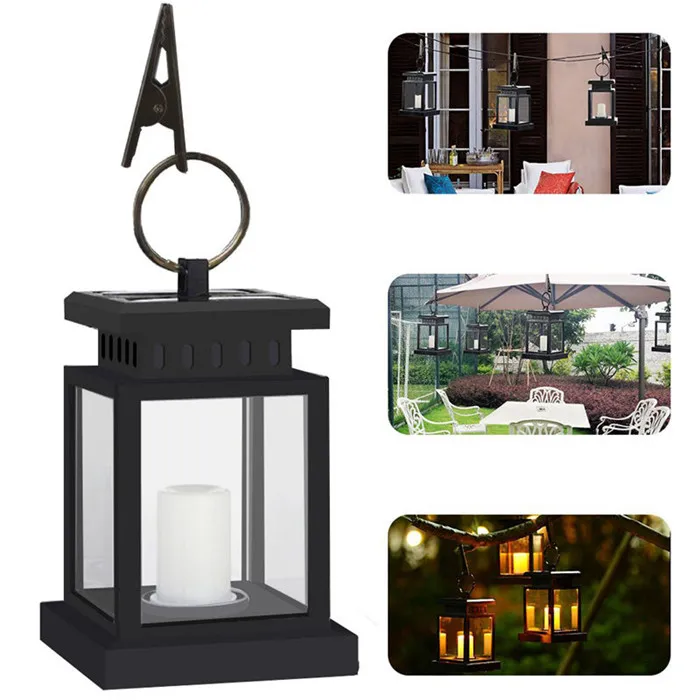 Solar Lamp LED Handing Candle Lantern 7