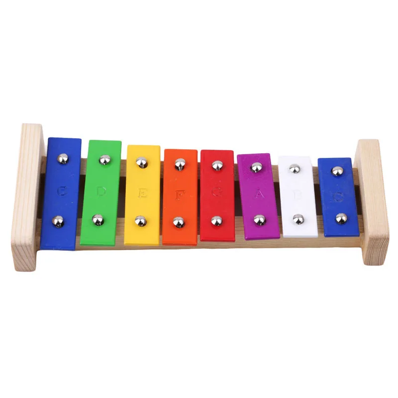 Детские 8-Note деревянные музыкальные игрушки обучающее устройство для детей раннего развития мудрости музыкальный инструмент детские игрушки подарок