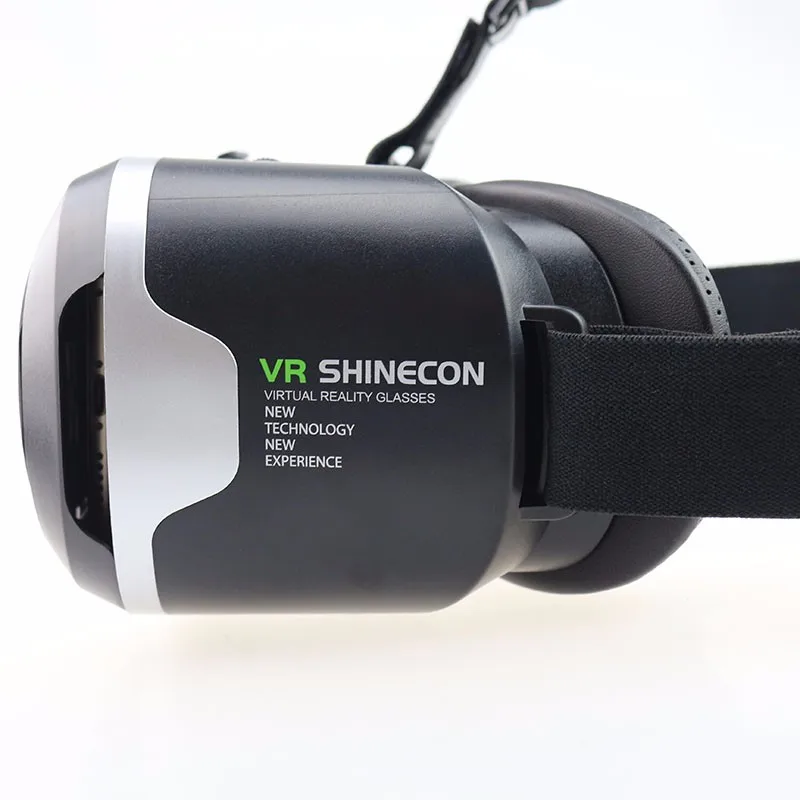 Googles Cardboard 3D Виртуальная очки Shinecon VR 2,0 ii Виртуальная реальность 3 d VR гарнитура крепление на шлем+ пульт дистанционного управления