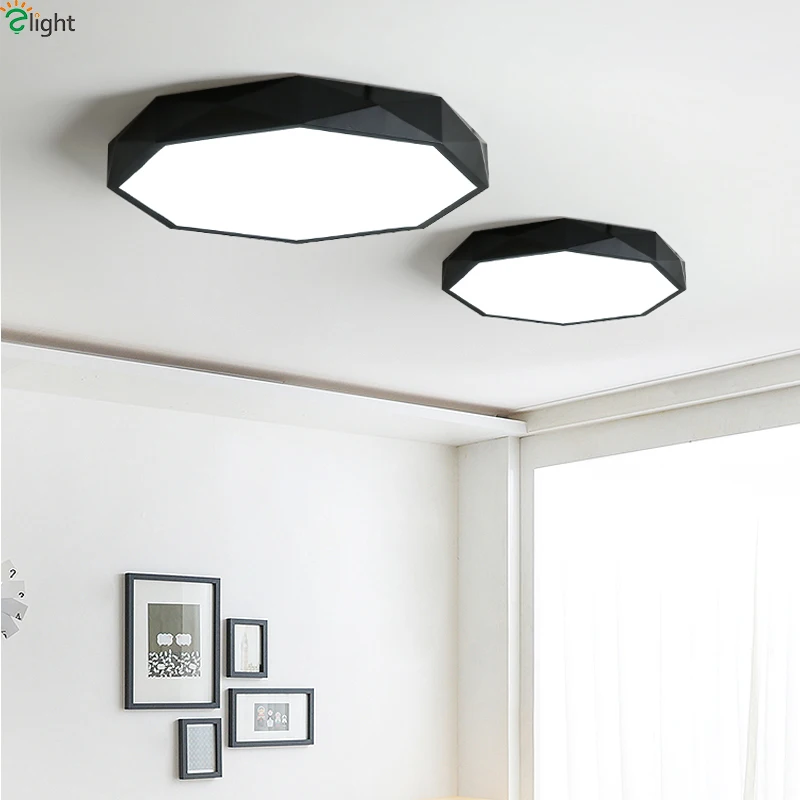  Nordic Metal Diamond Led Ceiling Lights Acrylic Living Room APP Dimmable Led Ceiling Lamp Bedroom L - 32851282810