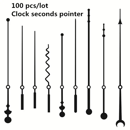 

2020 New Wall clock Seconds Pointer 100Sets/lot wholesale Accessories Metal Hand Clocks Needles Home Decor Promotion