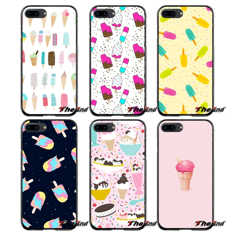 

For Apple iPhone 4 4S 5 5S 5C SE 6 6S 7 8 Plus X iPod Touch 4 5 6 Ice Cream Cone Customize Accessories Phone Cases Covers