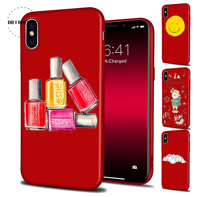 New Nail Polish Cute Cartoon Smiley Career Travel DIFFRBEAUTY Silicone Soft Cover Coque Phone Cases For iPhone X 8 6 7 6Plus 5SE New Nail Polish Cute Cartoon Smiley Career Travel DIFFRBEAUTY Silicone Soft Cover Coque Phone Cases For iPhone X 8 6 7 6Plus 5SE