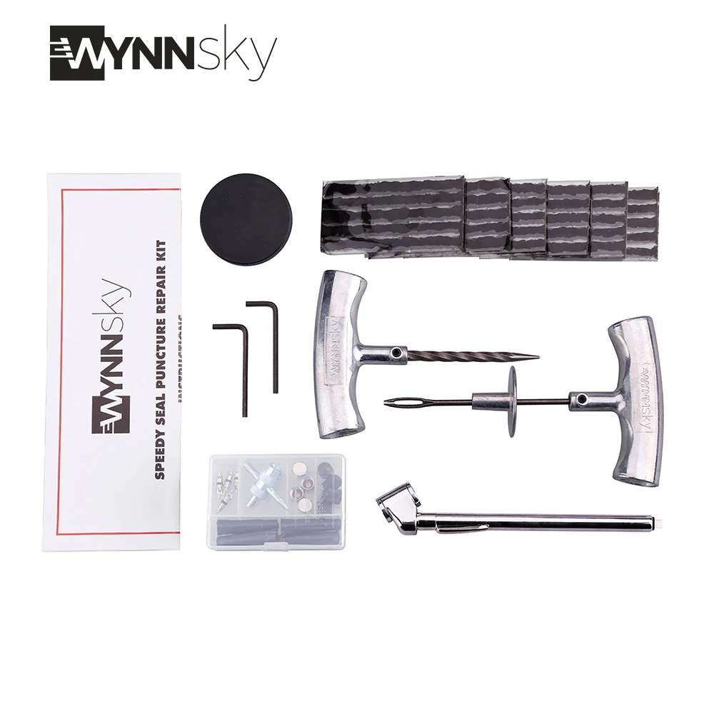 WYNNsky 54 Pieces Heavy Duty Tire Repair Tools Kit