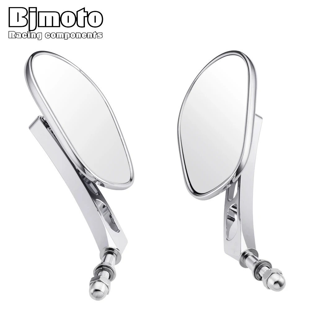 

BJMOTO Motorcycle Rearview Mirror Motor Bike Rear Side Mirrors For Harley Sportster 883 1200 Rod Road King Street Glide Night
