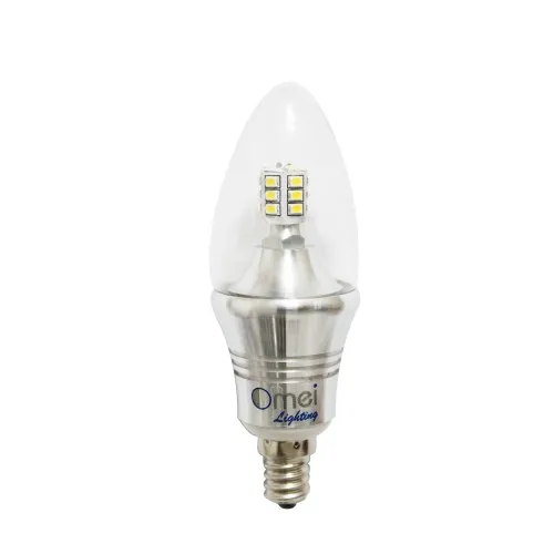 6 Вт E12Candle для люстры освещение светорегулируемая Светодиодная свеча лампа экономит энергию прожектор лампа для светильника
