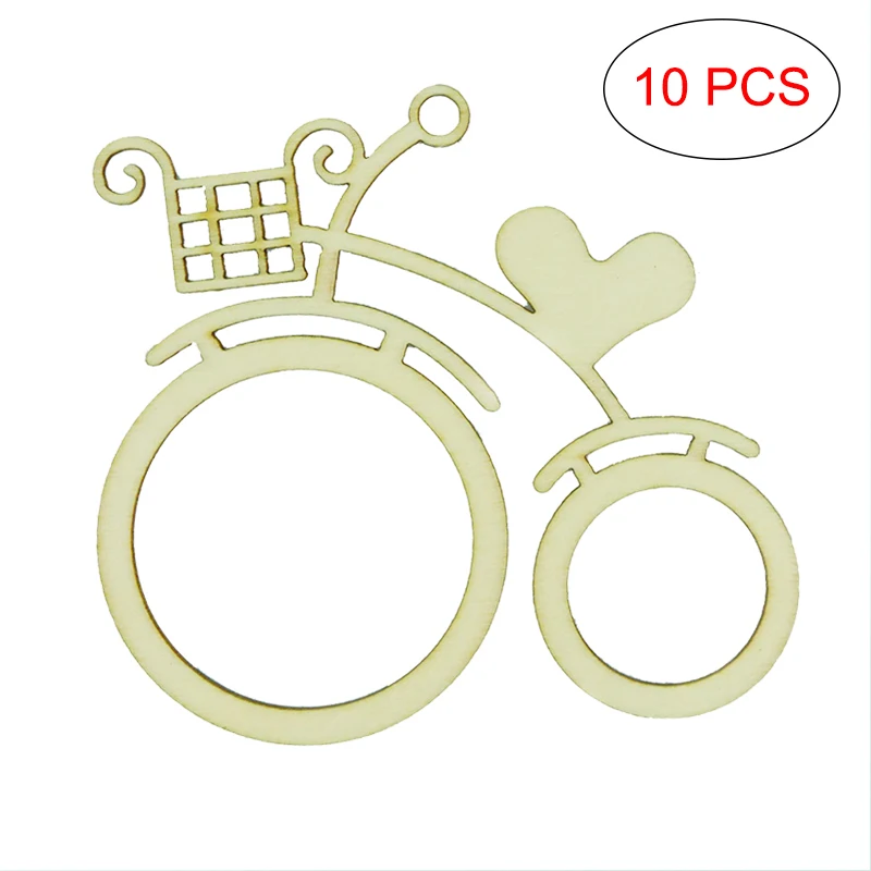 

10PCS Wedding Decoration Wooden Bicycle Bike Cut Out Slices DIY Crafting Ornament for Wedding Bachelorette Party Decoration