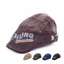 Демисезонный Для женщин мужские винтажные сетки парусный спорт письмо береты Шапки пират якорь спортивные регулируемые принц Casquette Панамы для женщин