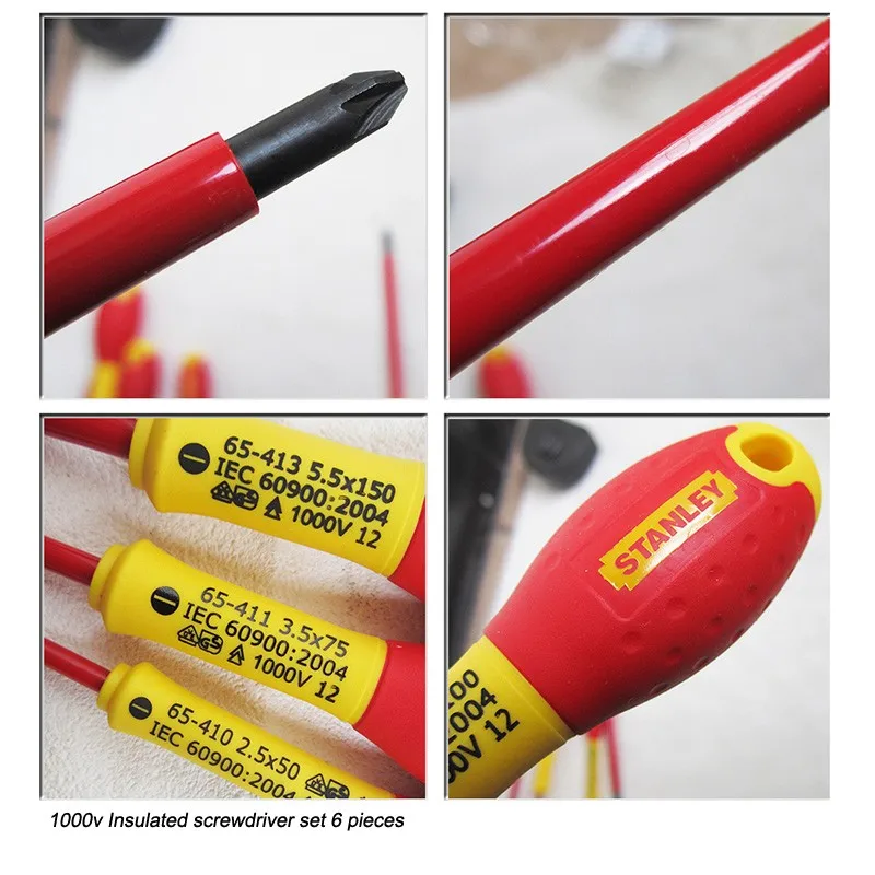 Stanley FatMax VDE tested 1000v insulated screwdriver set of 6piece destornillador vde