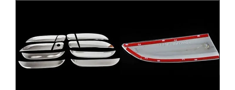 Для Honda Fit Jazz хромированные покрытия для дверных ручек набор из 4 шт. 2001-2013 автомобильные аксессуары наклейки для стайлинга автомобилей