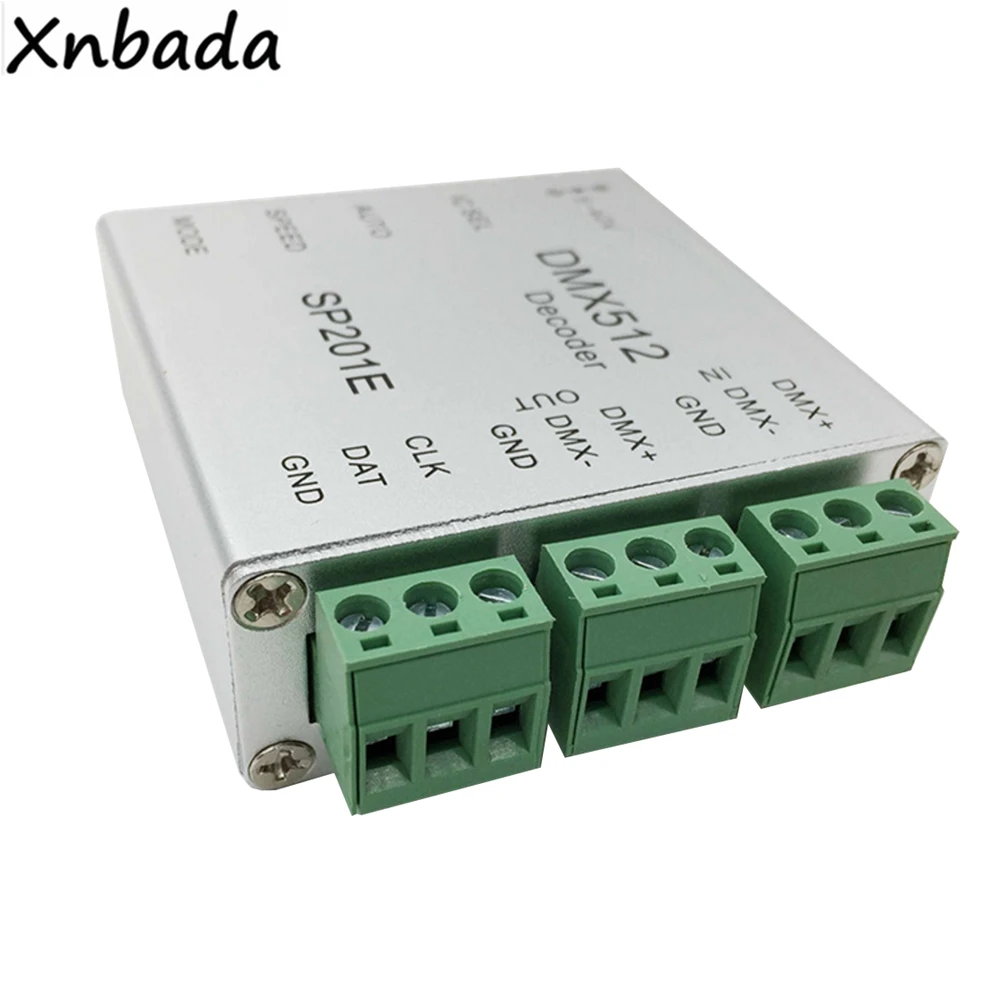 DMX512 декодер DMX контроллер для светодиодов для WS2801 WS2811 WS2812B Светодиодная лента модули Поддержка 2048 Пиксели DC5-40V