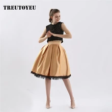Лето kawaii плиссированная миди юбка атласная металлическая Высокая талия корейские юбки женские spodnica jupe falda rok