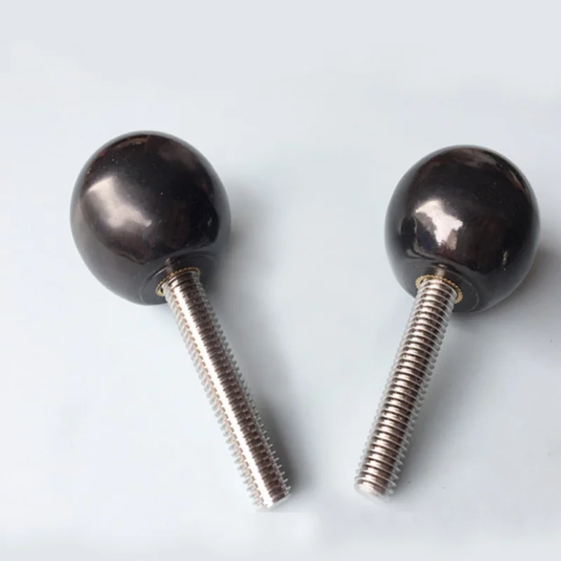1pcs M12 Stainless steel ball handle bakelite round head hand screw small rotary screws 50100mm
