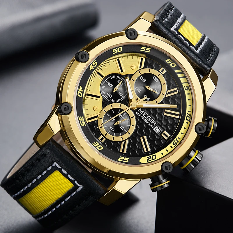 

Luxury Creative Chronograph Sport Men Watch Quartz Watches Men Clock Hour Relogio Masculino