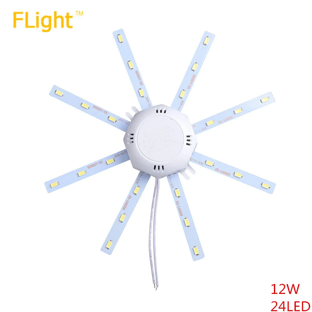 Новый СВЕТОДИОДНЫЙ Потолочный Свет Лампы 5730SMD 24LED 220-240 В 12 Вт Высокое яркая Лампа