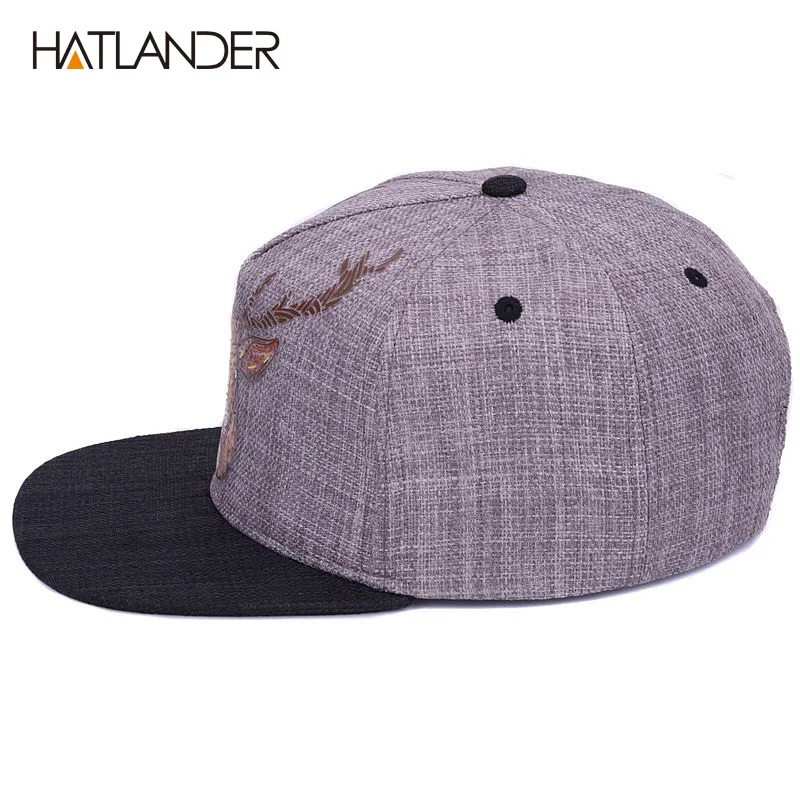 [HATLANDER] оригинальная качественная уличная стильная бейсболка, мужские кепки, винтажные женские бейсболки с принтом оленя, кепки в стиле хип-хоп