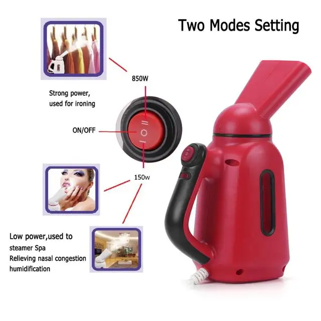 Mini Handheld Steam 2 Modes Iron Clothes Steamers Facial Cleansing Humidifier Aromatherapy Machine Household Appliance