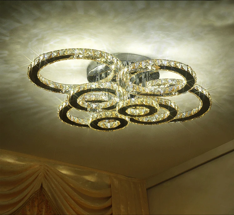 Потолочный светильник светодиодный для гостиной спальни|led crystal ceiling light|crystal