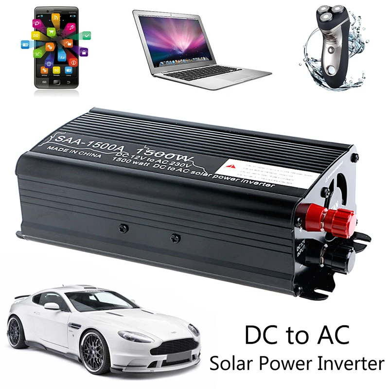 

A Frequency Converter 300W/500W/1000W/1500W Solar Power Inverter 12V DC To 230V AC Modified Sine Wave