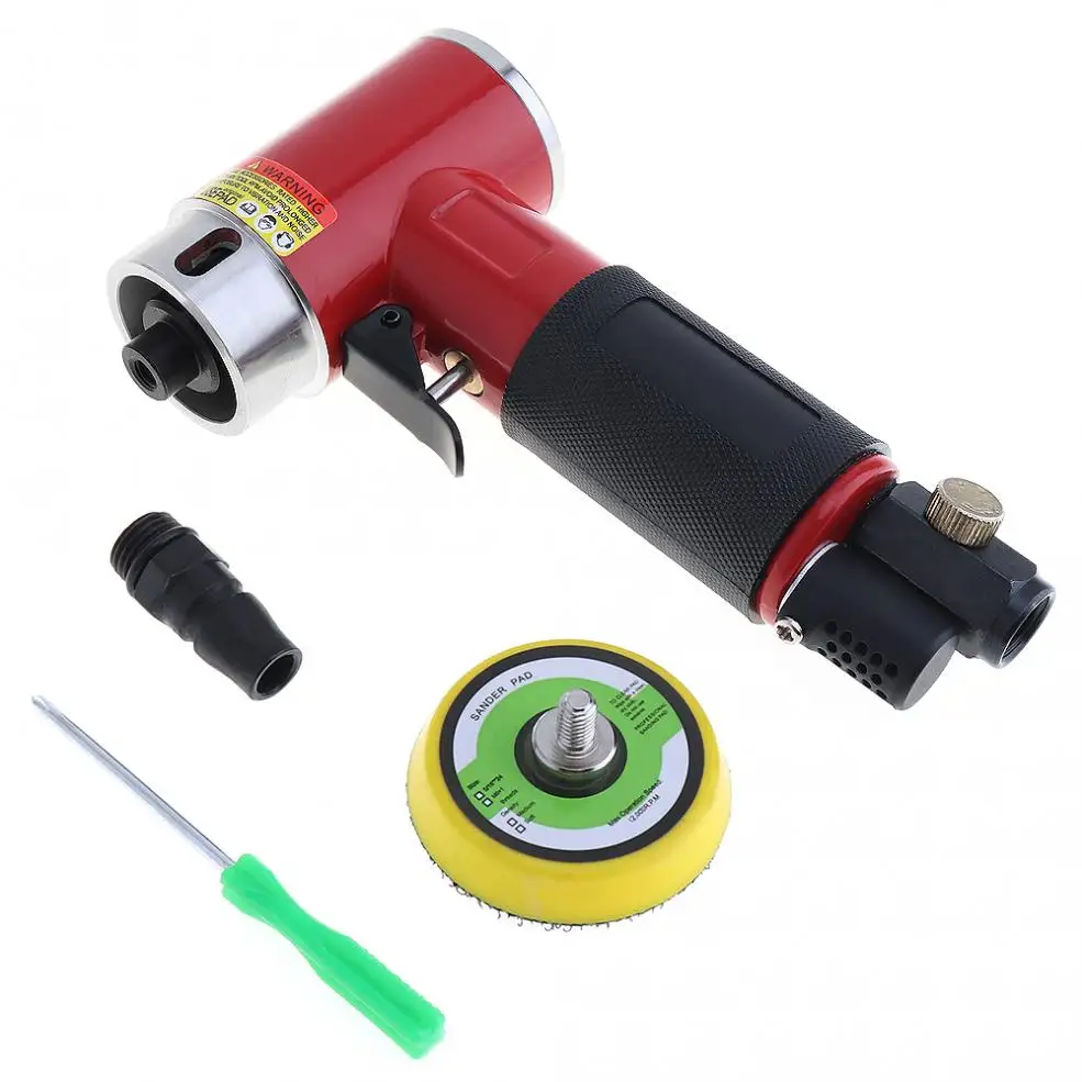 

2 Inch Straight Heart High-speed Mini Pneumatic Sanding Machine with Push Switch and Sanding Pad for Polishing Accessories