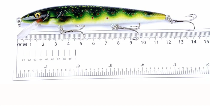 Fishing Lure Wobbler Jerkbait Minnow 4pcs 12cm 13.7g 0.6-1.8M Trout Artificial Bait Lures Hard Bait  (4)