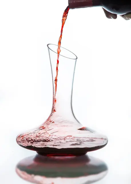 Clear Wine Decanter Red Aerator Set Handmade Crystal Clear Wine Decanter Red Aerator Set Handmade Crystal Liquor Pourer Dispenser Beer Whiskey Container
