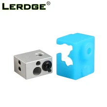 LERDGE 3d принтер части XCR-NV6 тепловой блок для j-головки экструдера HotEnd нагревательный блок с силиконовым носком 0,4 мм Насадка Замена V5 V6