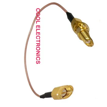 

50pcs RG178 SMA Female Bulkhead to SMA Male Adapter Connector RF Coax Pigtail RG178 Cable 25cm