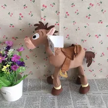 O Envio gratuito de 23 cm = 9 inch Original Toy Story Bullseye Pelúcia Figura Do Cavalo Bonito da Boneca Para As Crianças presente