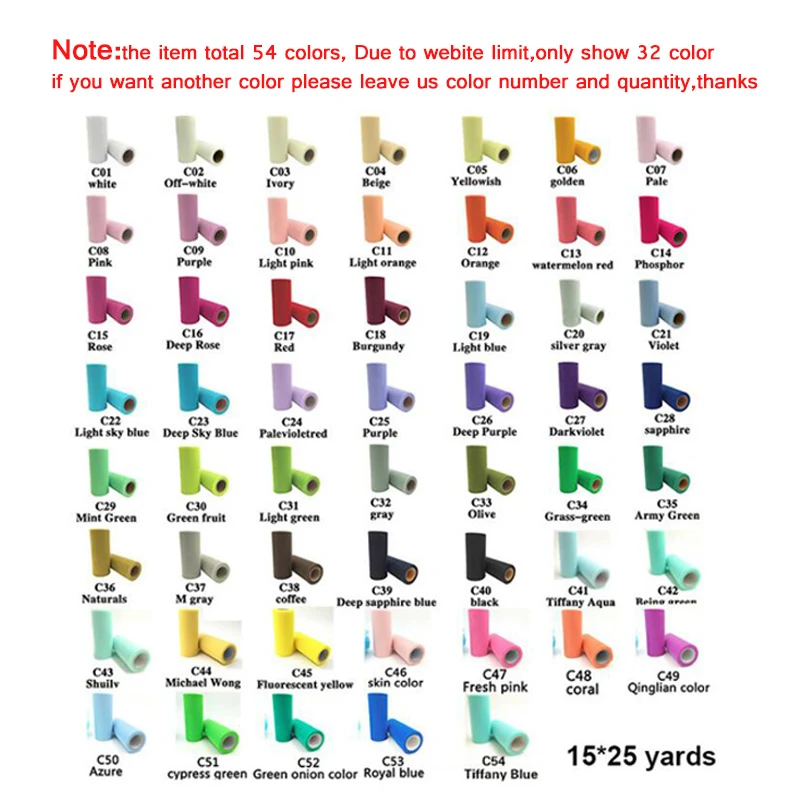 Tulle Roll 15cm 25Yards 5cm Roll Fabric Spool Tutu Party Birthday Gift Wrap Wedding Decoration Christmas Favors Event Supplies