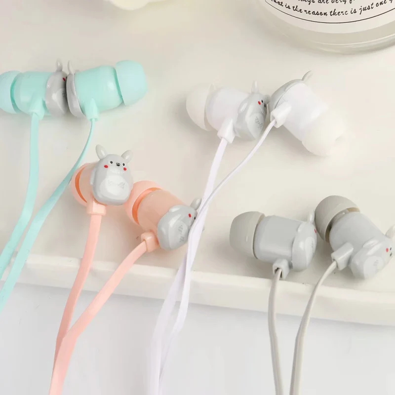 Chiclits Cute Cartoon Earphone Stereo In-ear Headset 3.5mm with Microphone Sports Music Earphones for iPhone Xiaomi MP3 MP4 Girls Child gift (16)