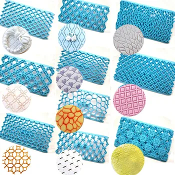 

11 Styles Geometric Shape Sugar craft Fondant Cutter Cake Mold Pastry Art Embossing Biscuit Cutter Mould Cake Decorating Tools