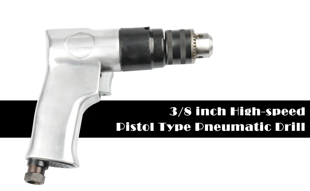 3/8 дюймов 1800 об/мин высокоскоростной пистолет Тип пневматический пистолет дрель Реверсивный пневматический дрель гаечный ключ Соединитель Инструмент пол стены отверстие сверление