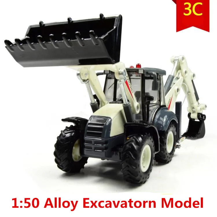 

Модель Экскаватора из сплава 1:50, высокая имитация двустороннего экскаватора, металлическое литье, Обучающие игрушки, бесплатная доставка