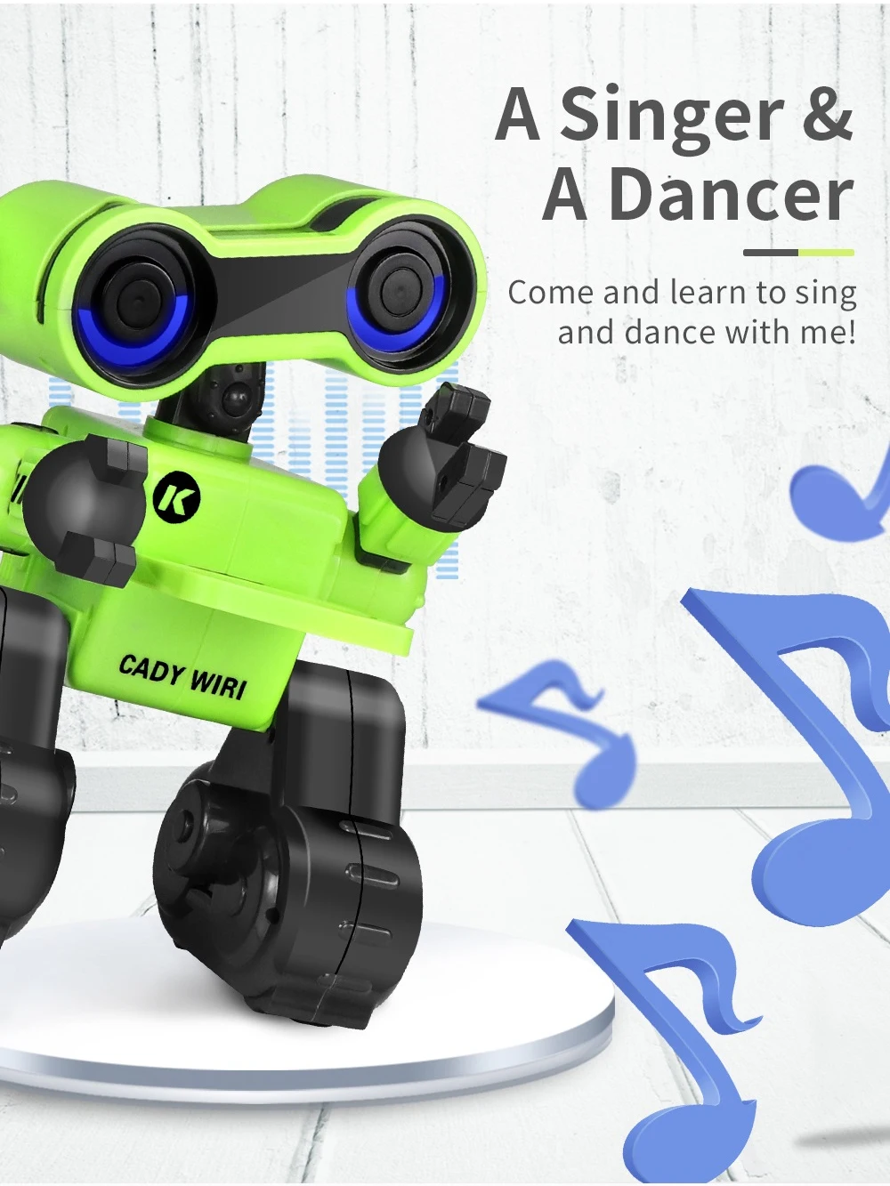 JJRC R13-YW CADY WIRI power Robot на пульте дистанционного управления интеллектуальная научно-исследовательская игрушка в подарок с rgb-подсветкой