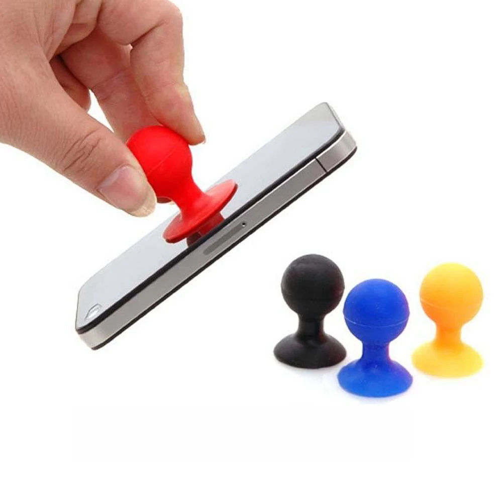 

For Mobile Cell Phone 4x Silicone Sucker Stand Supporter Holder Mount New