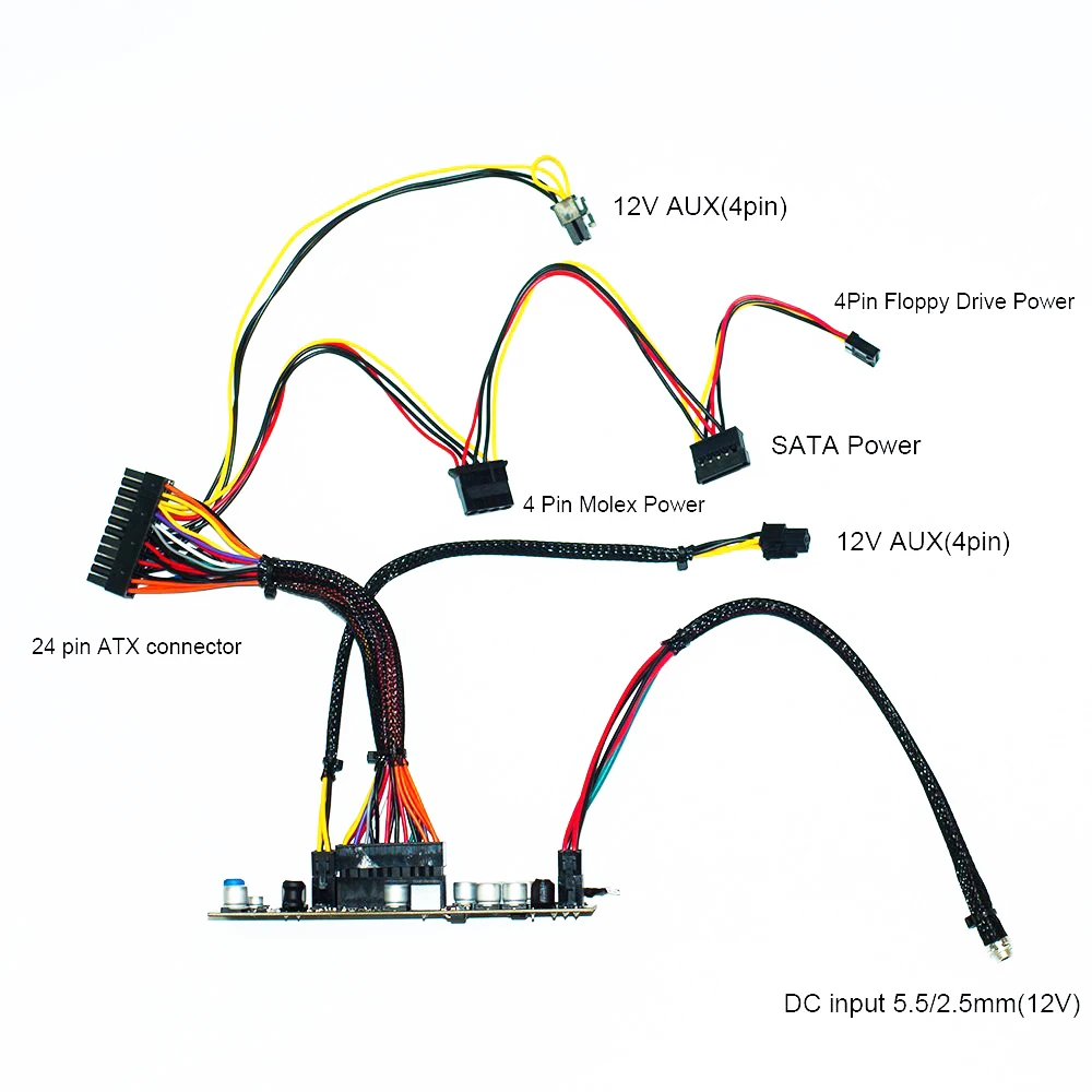 DC ATX PSU 12 В 300 Вт Пико переключатель Pico 24pin MINI ITX автомобильный добыча PC Питание для