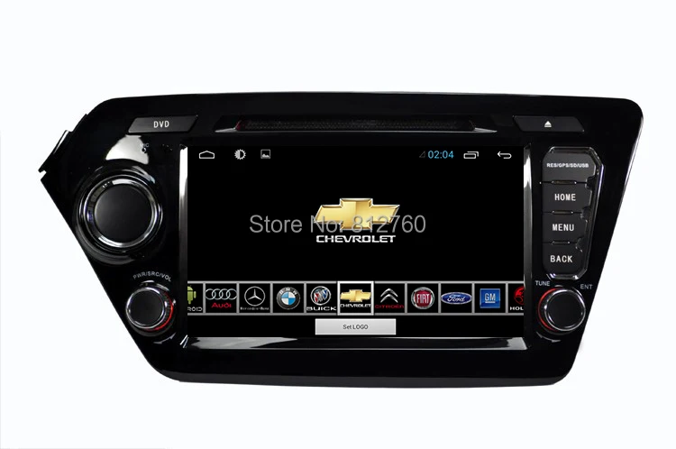 Sale 4 Core Android 8.1 car dvd player GPS navigation car video player 8 inch 1024*600 for Kia K2 RIO 2011 2012 2013 2014 2015 2016 8