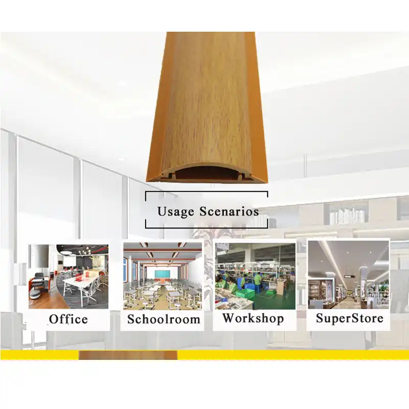 Pvc Floor Cord Protector Cord Cover Conceal Wires At Home Office Electrical Channel To Hide And Conceal Cords Cables Wires Wood