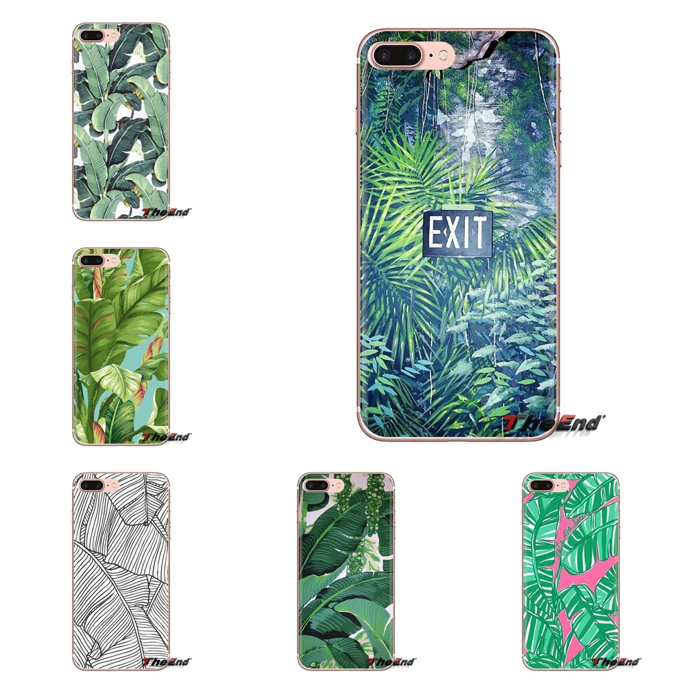 Plantain Banana Leaves Plants Cactus Soft Cases Covers For Samsung Galaxy S3 S4 S5 Mini S6 S7 Edge S8 S9 S10 Plus Note 3 4 5 8 9 |