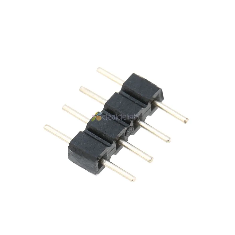 10-PCs-lot-4PIN-LED-Connectors-Male-Needle-RGB-Connector-Double-4-PIN-Metal-Feet-for (1)