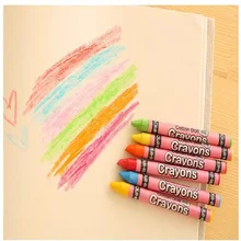 8 12 24 colors box font b wax b font font b Crayons b font drawing