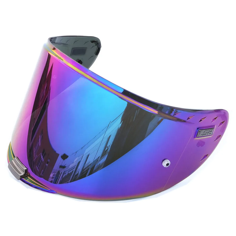 LS2 FF327 Challenger Helmet Visor Anti-fog Pinlock Pin Ready Motorcycle Helmet Replacement Face Shield LS2 FF327 Helmet Visor - Цвет: Rainbow