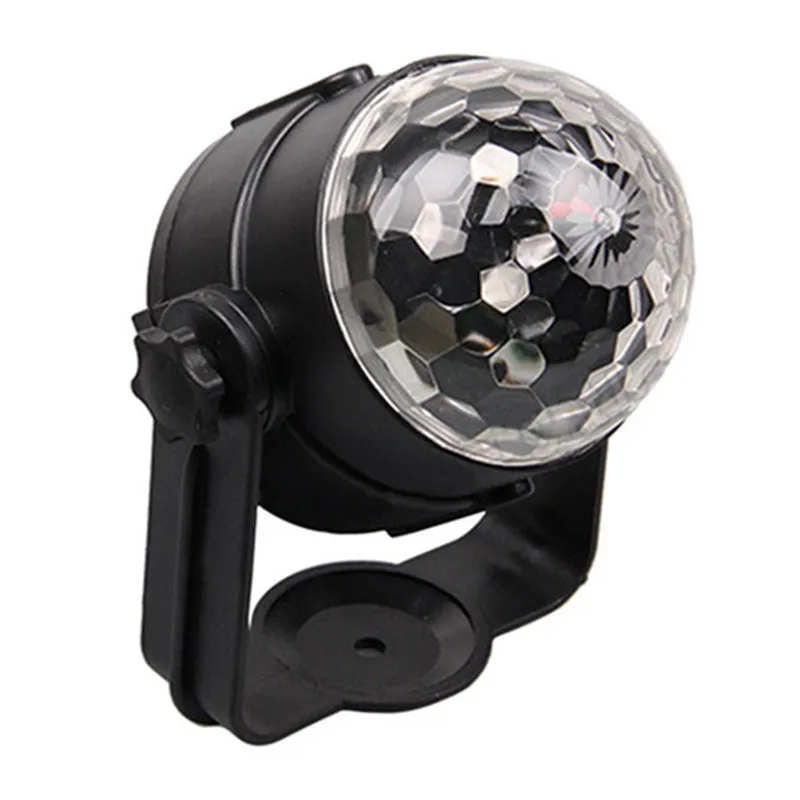 2 шт. мини RGB LED кристалл магический шар сценический эффект Освещение лампы Party Дискотека DJ участник магический шар лампа AC110V-220V
